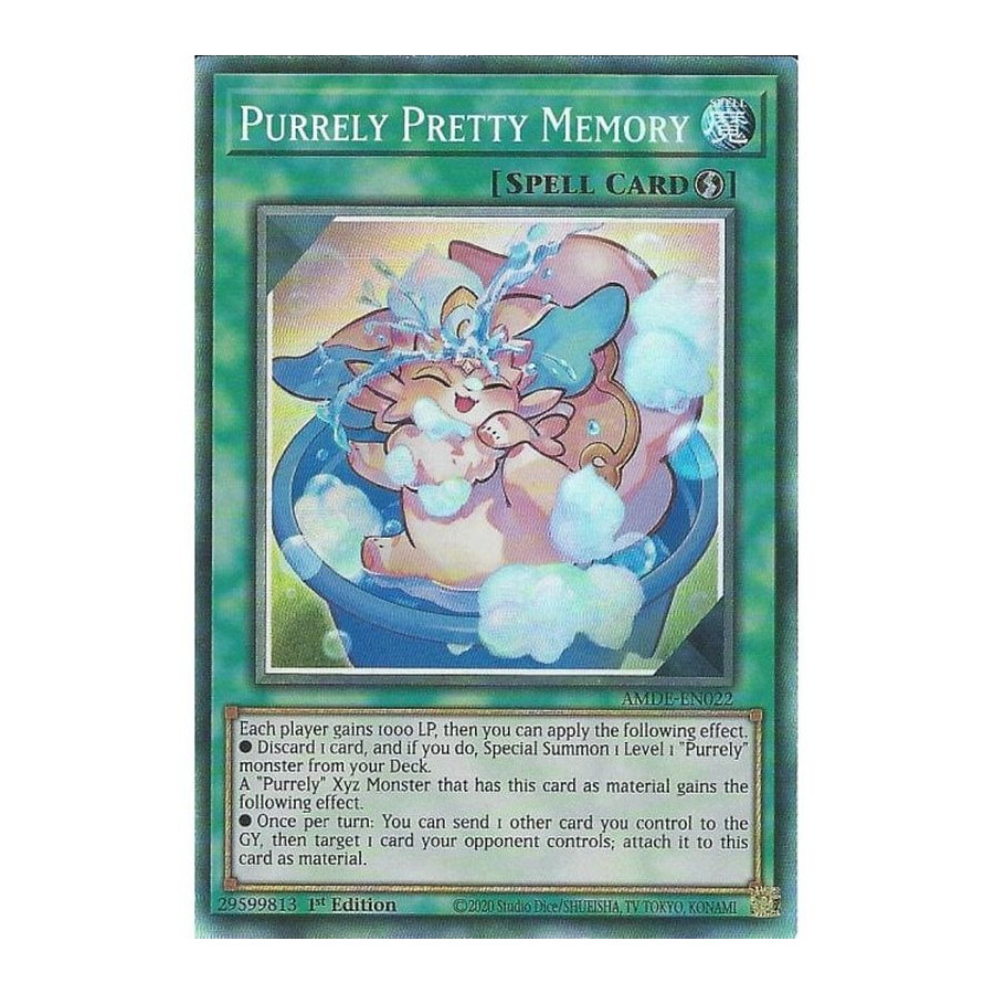 Yu-Gi-Oh TCG AMDE-EN022 CR Purrely Pretty Memory Amazing Defenders