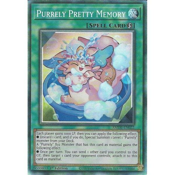 Yu-Gi-Oh TCG AMDE-EN022 CR Purrely Pretty Memory Amazing Defenders