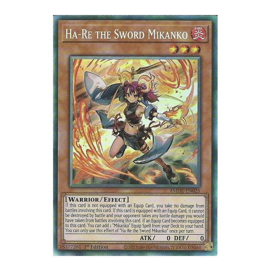 Yu-Gi-Oh TCG AMDE-EN025 CR Ha-Re the Sword Mikanko Amazing Defenders