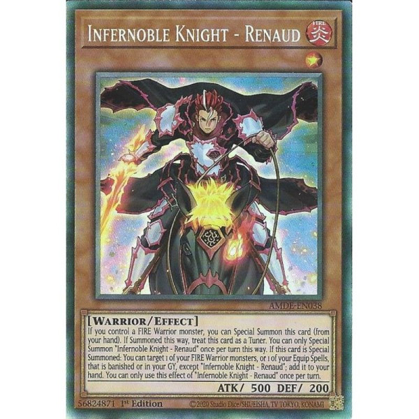 Yu-Gi-Oh TCG AMDE-EN038 CR Infernoble Knight - Renaud Amazing Defenders