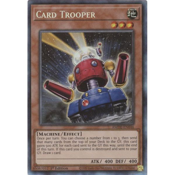 Yu-Gi-Oh TCG AMDE-EN046 CR Card Trooper Amazing Defenders
