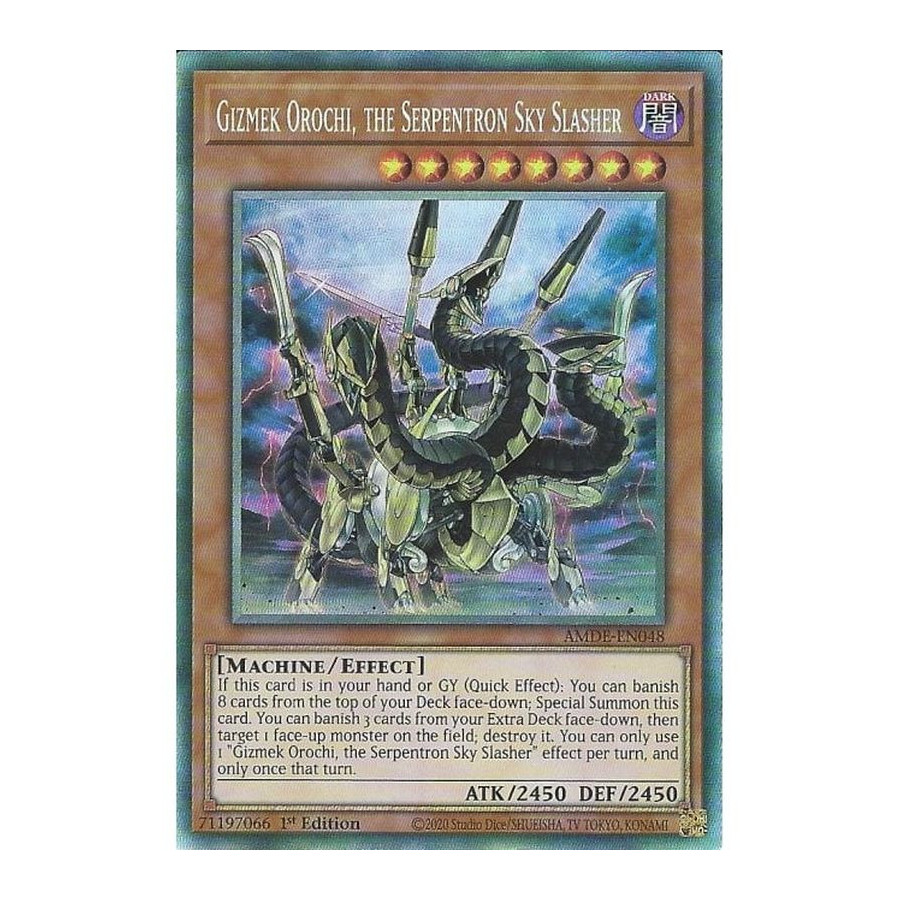 Yu-Gi-Oh TCG AMDE-EN048 CR Gizmek Orochi, the Serpentron Sky Slasher Amazing Defenders