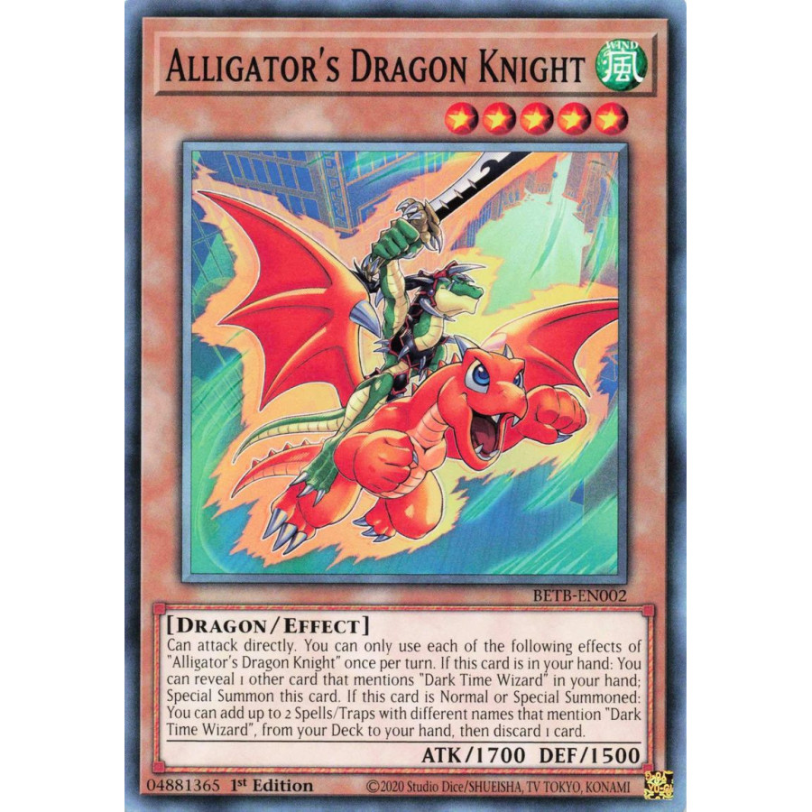 Yu-Gi-Oh TCG BETB-EN002 C Alligator's Dragon Knight Beyond the Brave