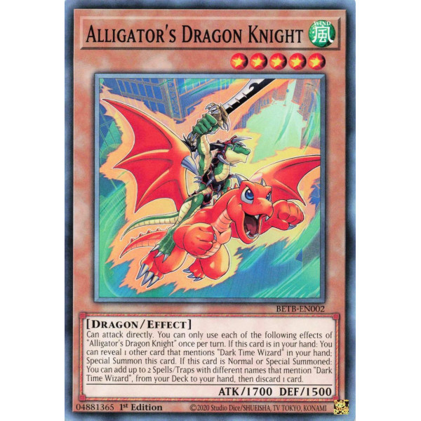 Yu-Gi-Oh TCG BETB-EN002 C Alligator's Dragon Knight Beyond the Brave