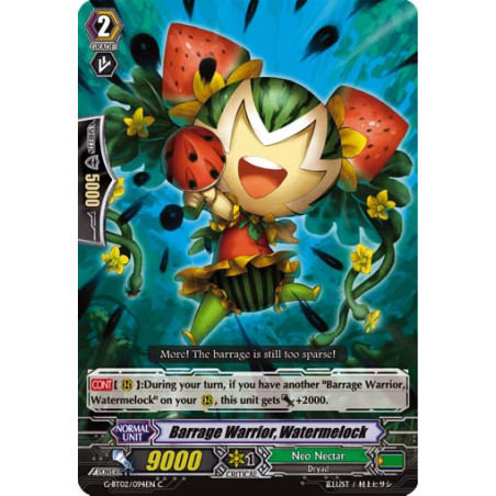 Vanguard_TCG_card_G-BT02_094EN_C_Barrage_Warrior_Watermelock_Soaring_Ascent_of_Gale_Blossom