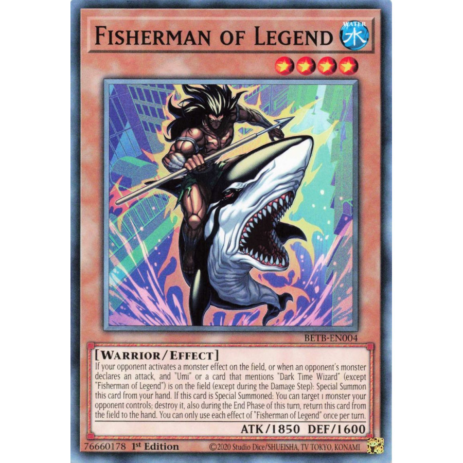 Yu-Gi-Oh TCG BETB-EN004 C Fisherman of Legend Beyond the Brave