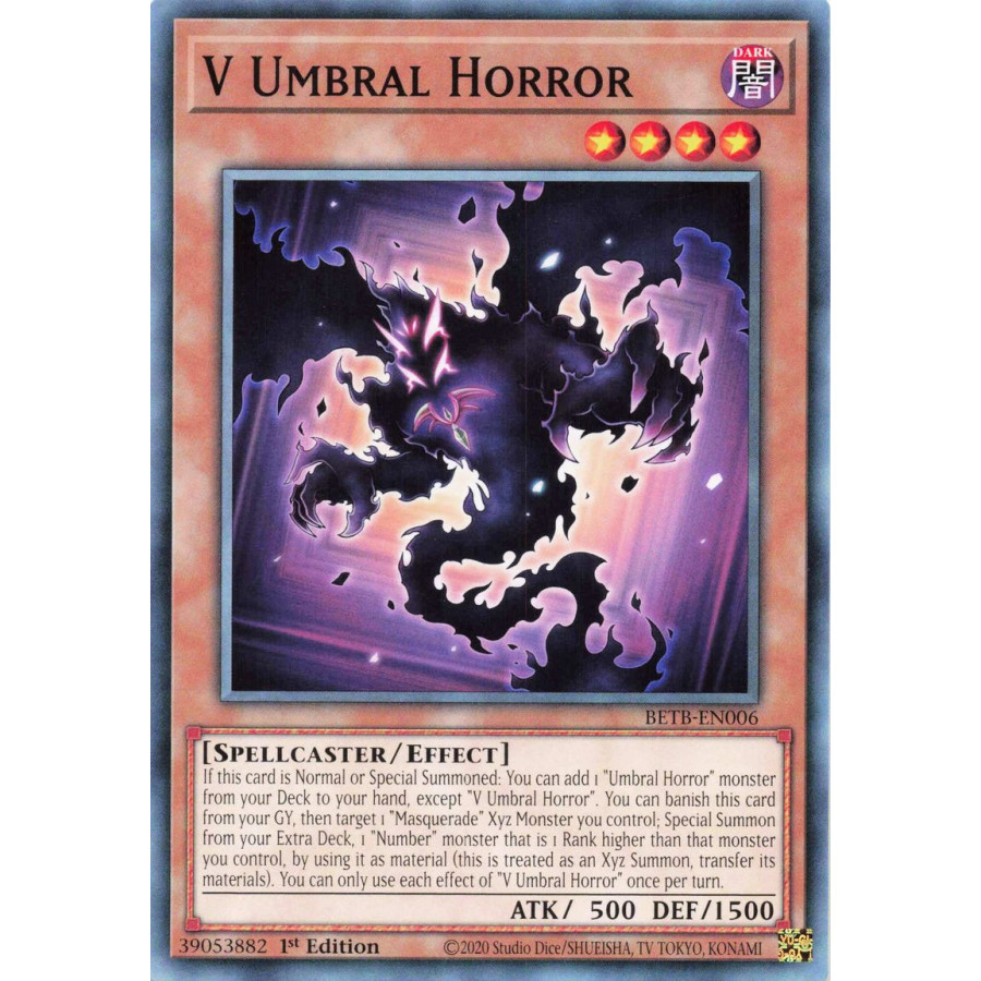 Yu-Gi-Oh TCG BETB-EN006 C V Umbral Horror Beyond the Brave