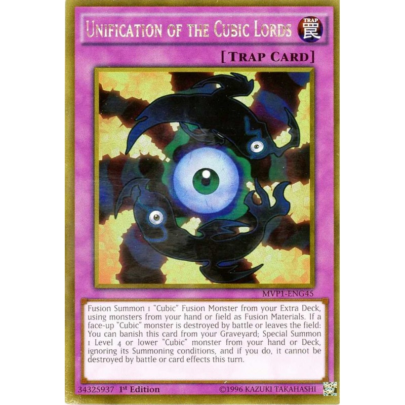 UNIFICATION OF THE CUBIC LORDS MVP1-EN045 1ST EDITION YU-GI-OH ULTRA RARE 