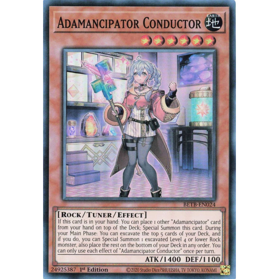 Yu-Gi-Oh TCG BETB-EN024 SR Adamancipator Conductor Beyond the Brave