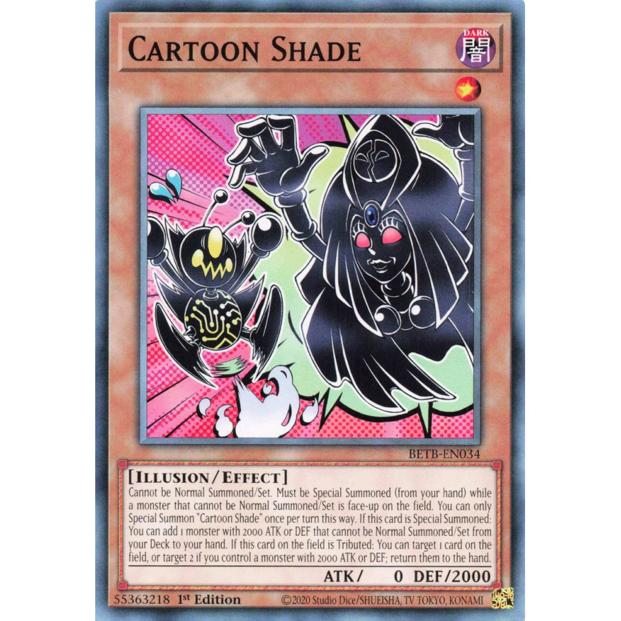 Yu-Gi-Oh TCG BETB-EN034 C Cartoon Shade Beyond the Brave