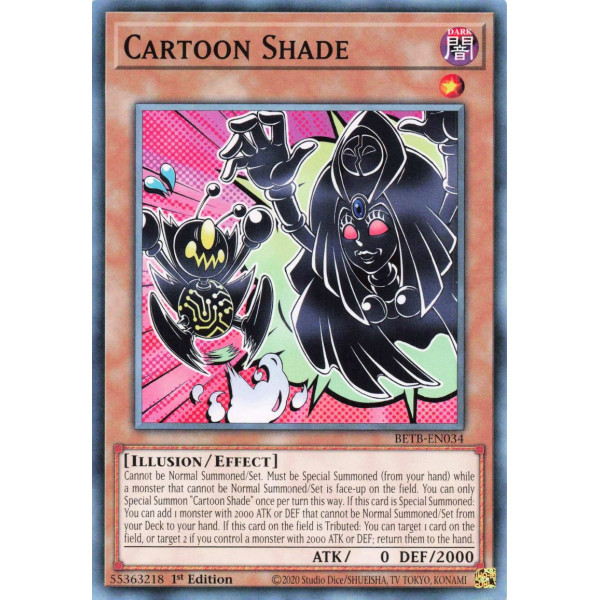 Yu-Gi-Oh TCG BETB-EN034 C Cartoon Shade Beyond the Brave