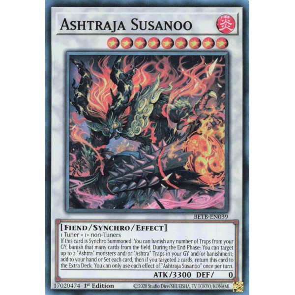 Yu-Gi-Oh TCG BETB-EN039 SR Ashtraja Susanoo Beyond the Brave
