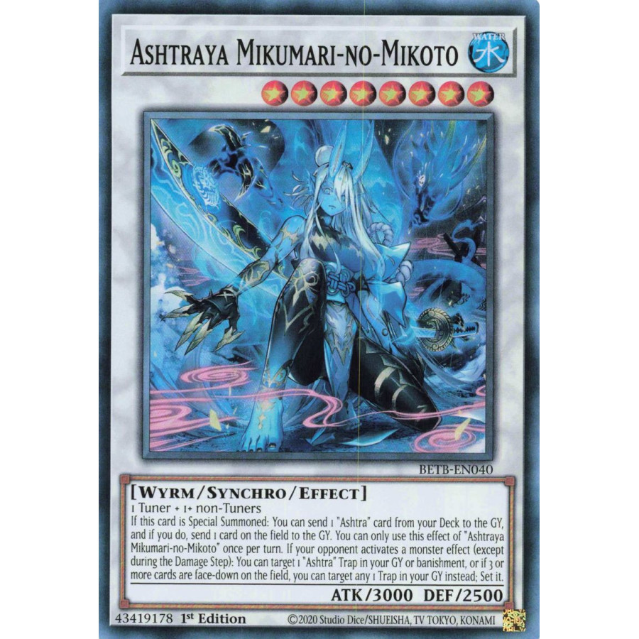 Yu-Gi-Oh TCG BETB-EN040 SR Ashtraya Mikumari-no-Mikoto Beyond the Brave