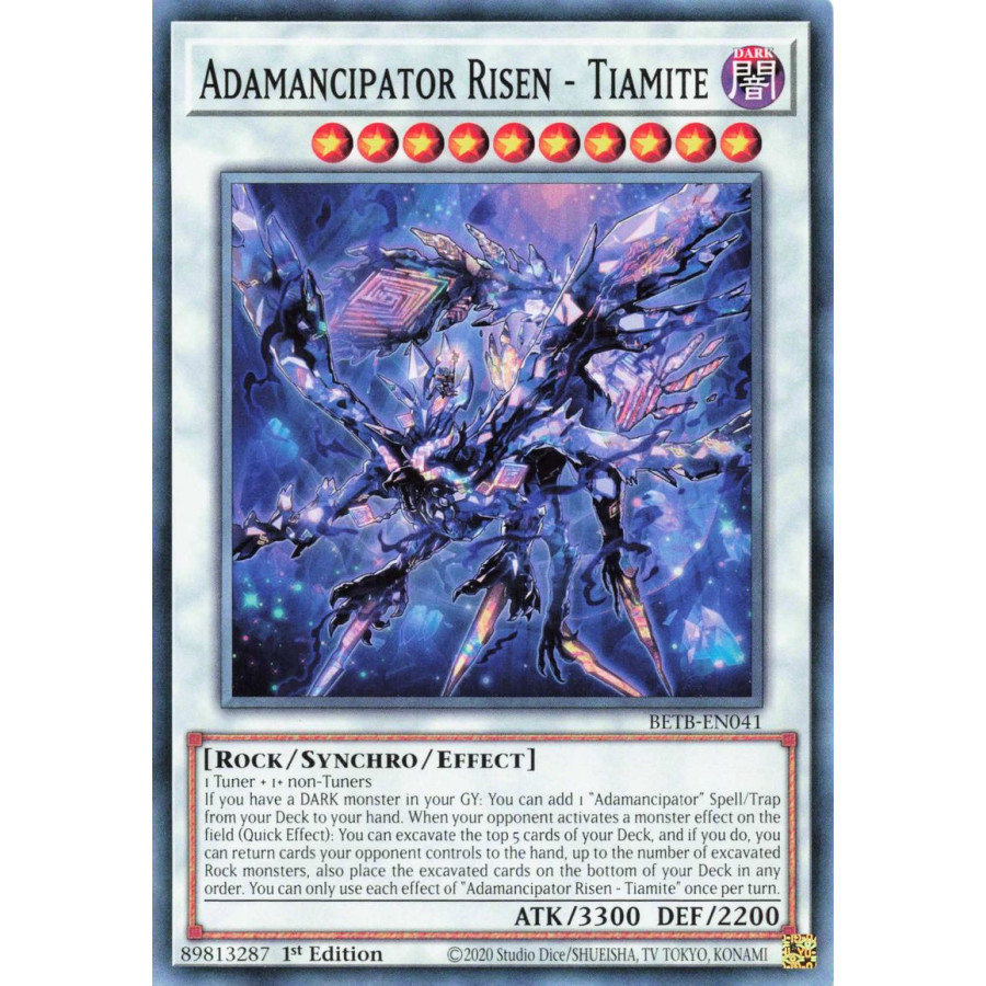Yu-Gi-Oh TCG BETB-EN041 C Adamancipator Risen - Tiamite Beyond the Brave