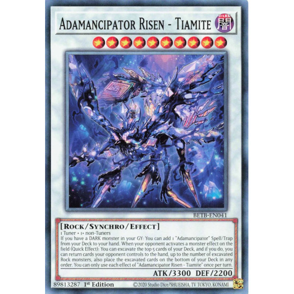 Yu-Gi-Oh TCG BETB-EN041 C Adamancipator Risen - Tiamite Beyond the Brave