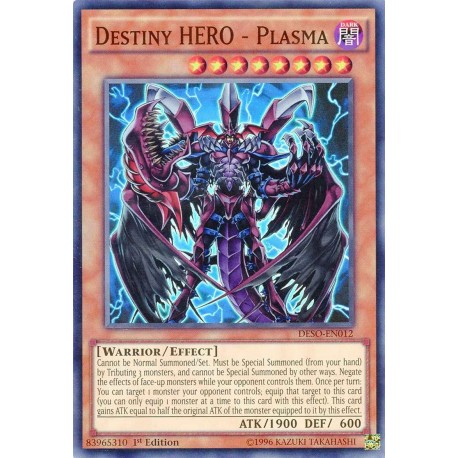 DESO-EN012 Destiny HERO 1st Edition Yugioh Plasma Super Rare