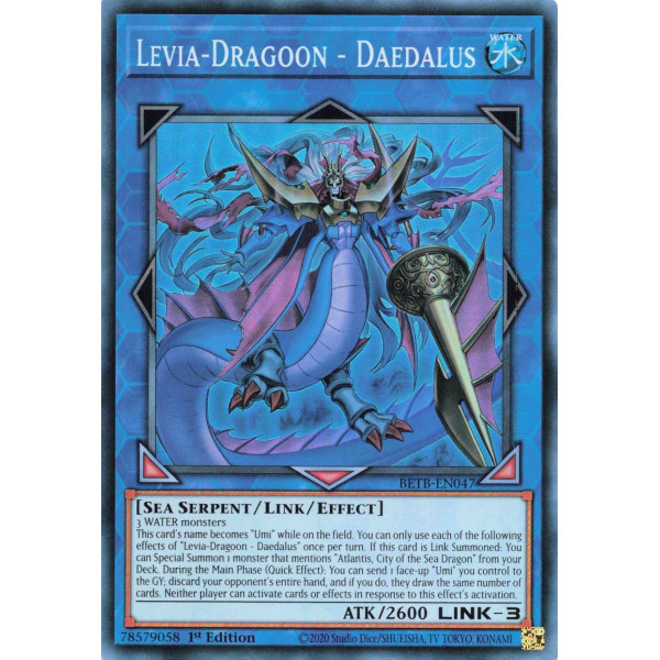 Yu-Gi-Oh TCG BETB-EN047 SR Levia-Dragoon - Daedalus Beyond the Brave
