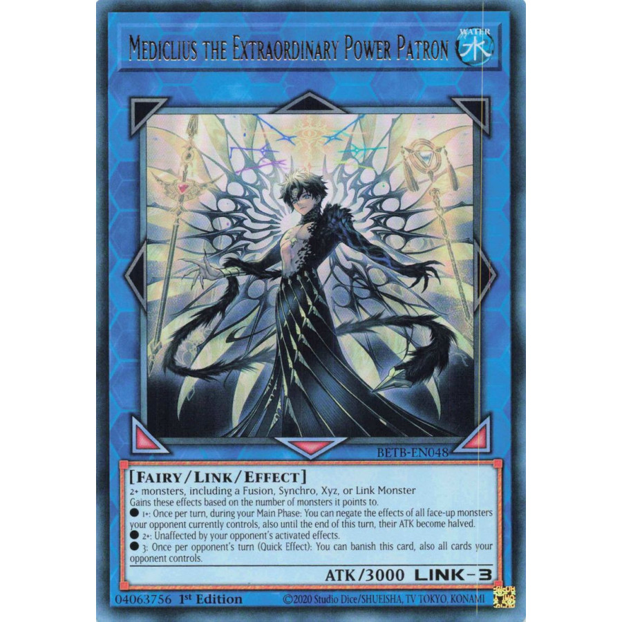 Yu-Gi-Oh TCG BETB-EN048 UR Mediclius the Extraordinary Power Patron Beyond the Brave