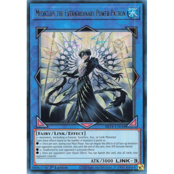 Yu-Gi-Oh TCG BETB-EN048 UR Mediclius the Extraordinary Power Patron Beyond the Brave