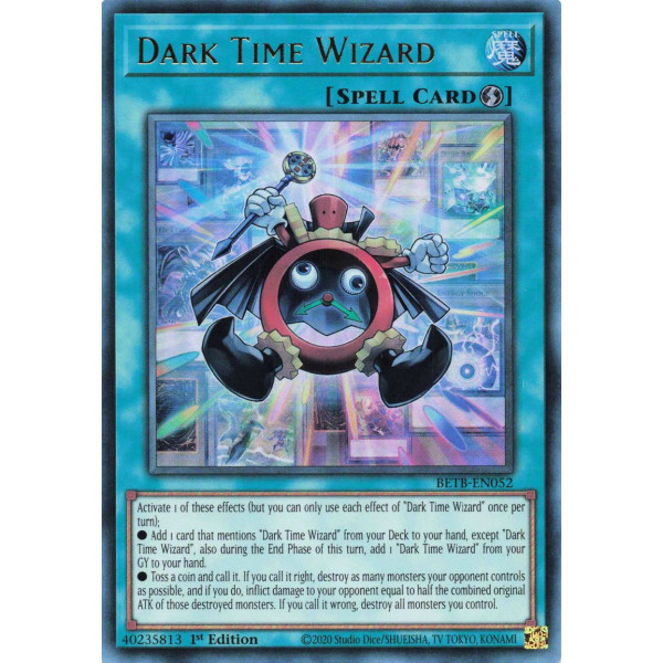 Yu-Gi-Oh TCG BETB-EN052 UR Dark Time Wizard Beyond the Brave