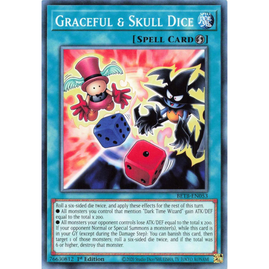Yu-Gi-Oh TCG BETB-EN053 C Graceful & Skull Dice Beyond the Brave