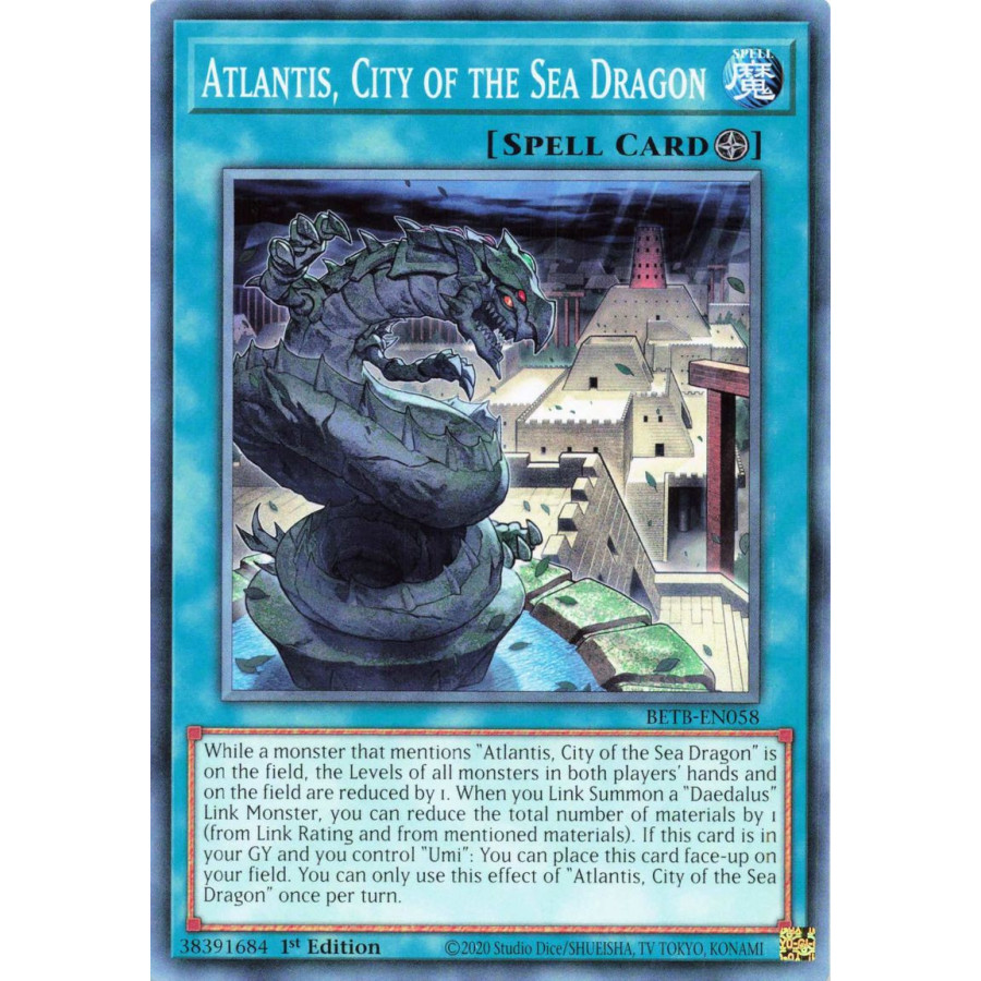 Yu-Gi-Oh TCG BETB-EN058 C Atlantis, City of the Sea Dragon Beyond the Brave