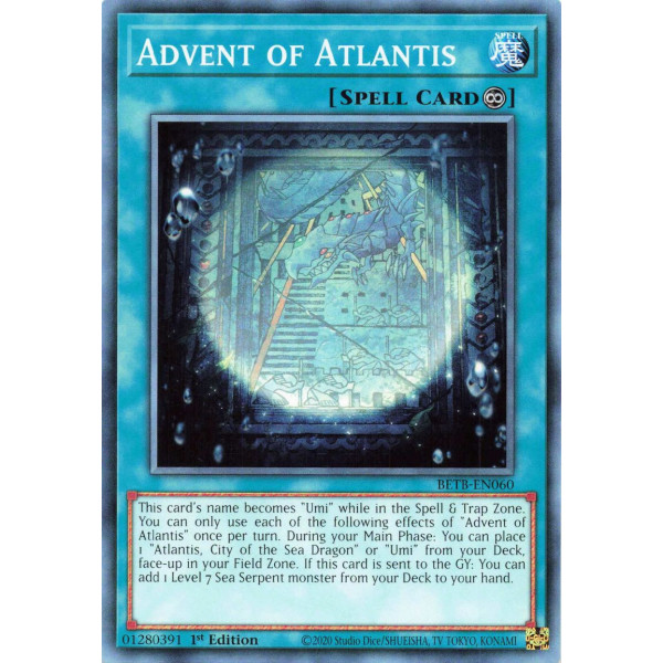 Yu-Gi-Oh TCG BETB-EN060 C Advent of Atlantis Beyond the Brave