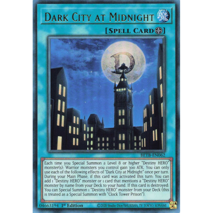 Yu-Gi-Oh TCG BETB-EN062 UR Dark City at Midnight Beyond the Brave