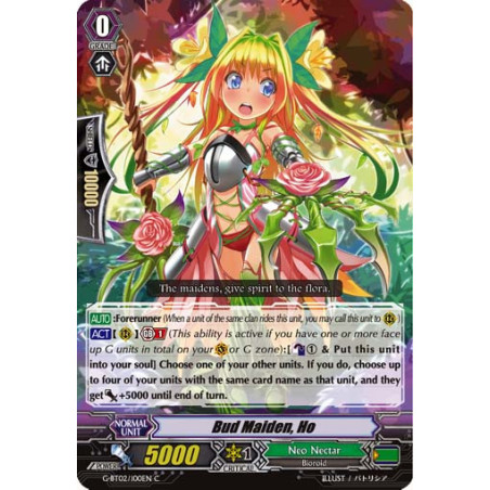 Vanguard_TCG_card_G-BT02_100EN_C_Bud_Maiden_Ho_Soaring_Ascent_of_Gale_Blossom