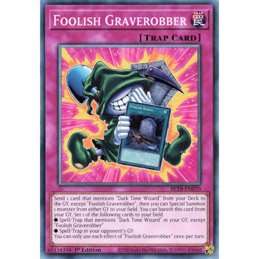 Yu-Gi-Oh TCG BETB-EN070 C Foolish Graverobber Beyond the Brave