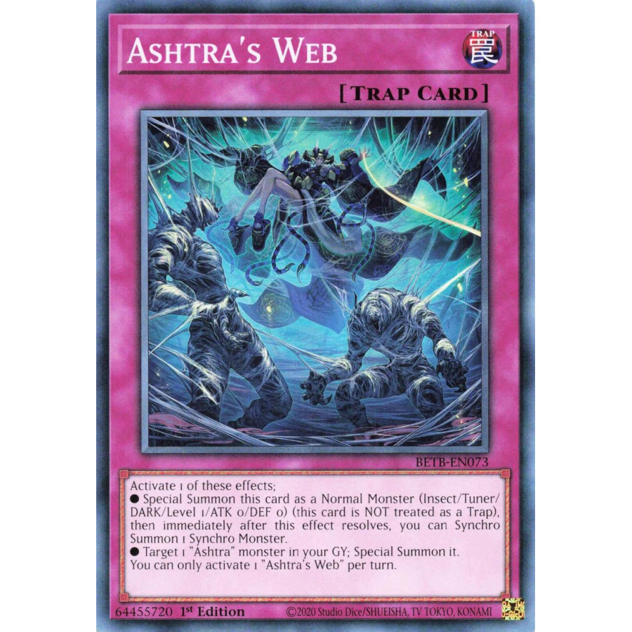 Yu-Gi-Oh TCG BETB-EN073 C Ashtra's Web Beyond the Brave
