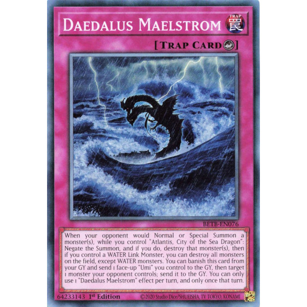 Yu-Gi-Oh TCG BETB-EN076 C Daedalus Maelstrom Beyond the Brave