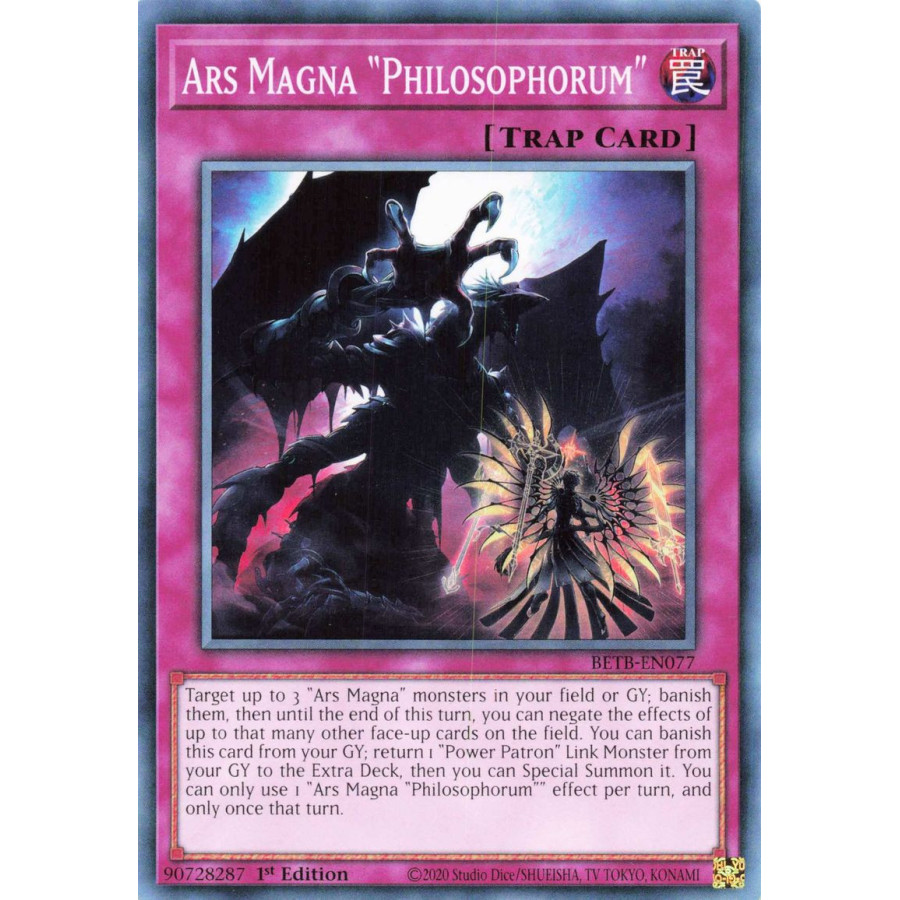 Yu-Gi-Oh TCG BETB-EN077 C Ars Magna Philosophorum Beyond the Brave