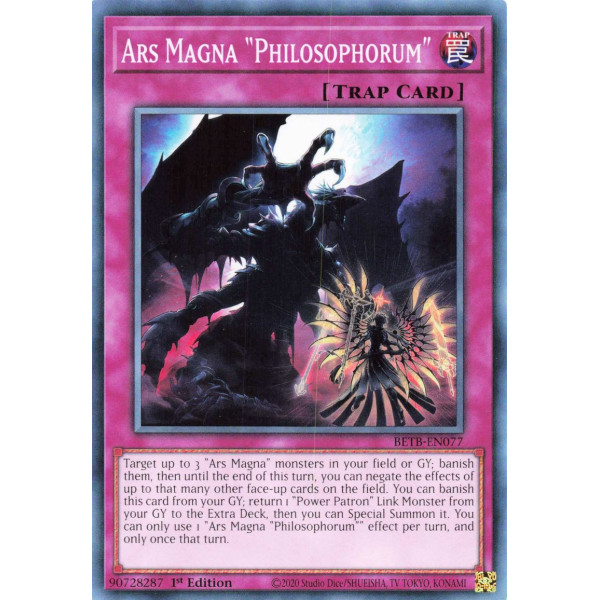 Yu-Gi-Oh TCG BETB-EN077 C Ars Magna Philosophorum Beyond the Brave