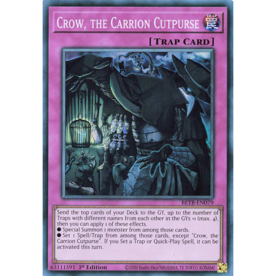 Yu-Gi-Oh TCG BETB-EN079 SR Crow, the Carrion Cutpurse Beyond the Brave