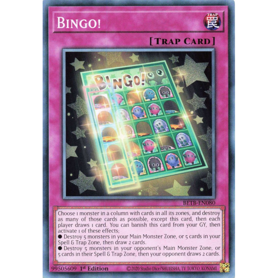 Yu-Gi-Oh TCG BETB-EN080 C Bingo! Beyond the Brave