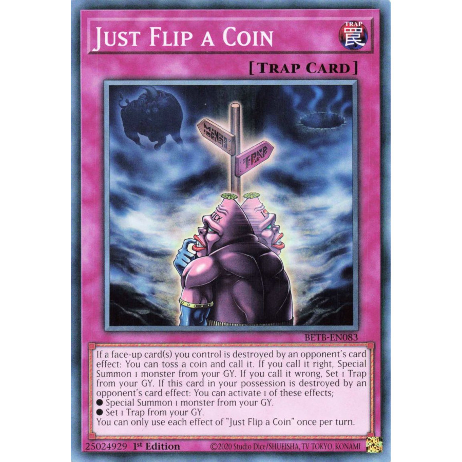 Yu-Gi-Oh TCG BETB-EN083 C Just Flip a Coin Beyond the Brave