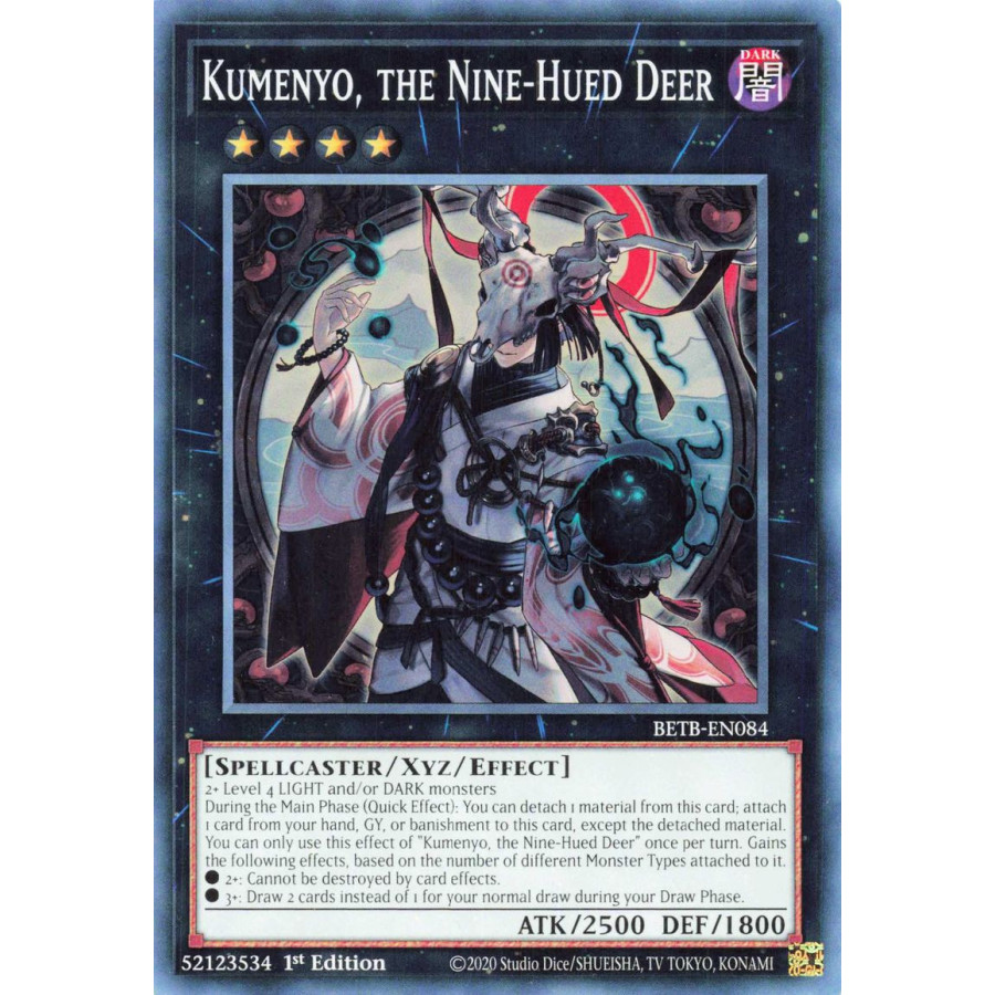 Yu-Gi-Oh TCG BETB-EN084 C Kumenyo, the Nine-Hued Deer Beyond the Brave