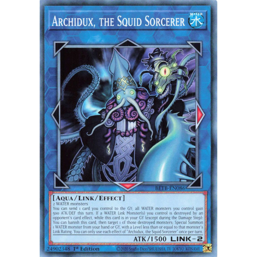 Yu-Gi-Oh TCG BETB-EN086 C Archidux, the Squid Sorcerer Beyond the Brave