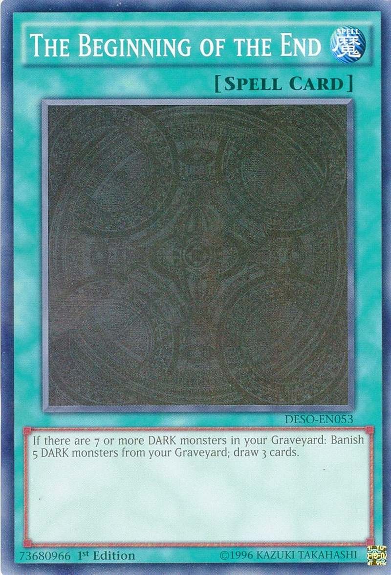 DESO-EN053 YUGIOH! MINT/NM *** THE BEGINNING OF THE END *** SUPER RARE 