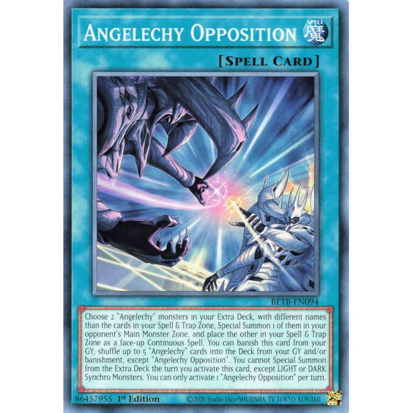 Yu-Gi-Oh TCG BETB-EN094 C Angelechy Opposition Beyond the Brave