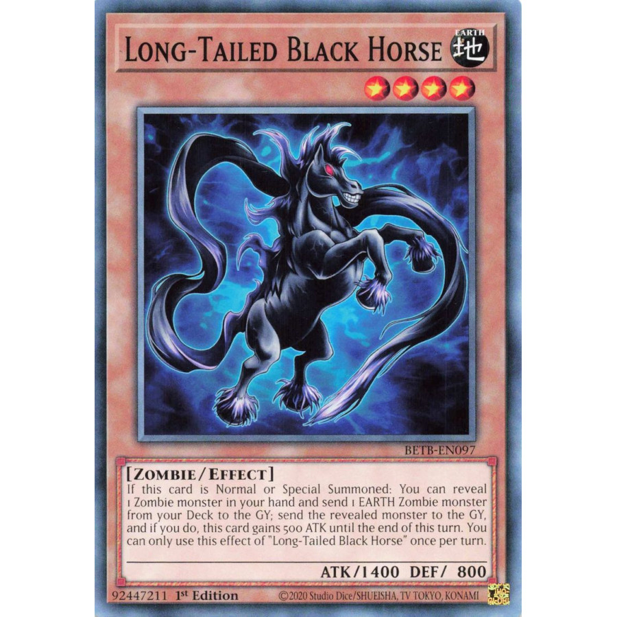 Yu-Gi-Oh TCG BETB-EN097 C Long-Tailed Black Horse Beyond the Brave