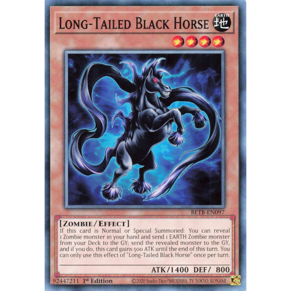 Yu-Gi-Oh TCG BETB-EN097 C Long-Tailed Black Horse Beyond the Brave