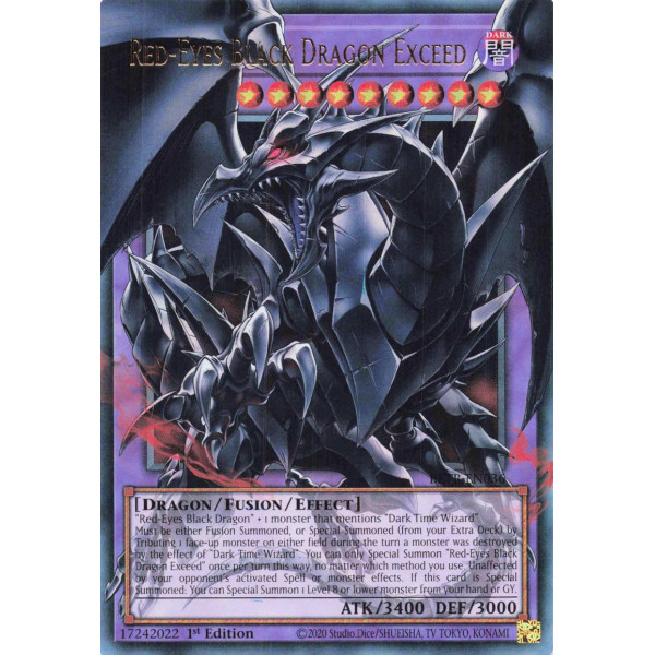 Yu-Gi-Oh TCG BETB-EN036 UR (EA) Red-Eyes Black Dragon Exceed (extended art) Beyond the Brave