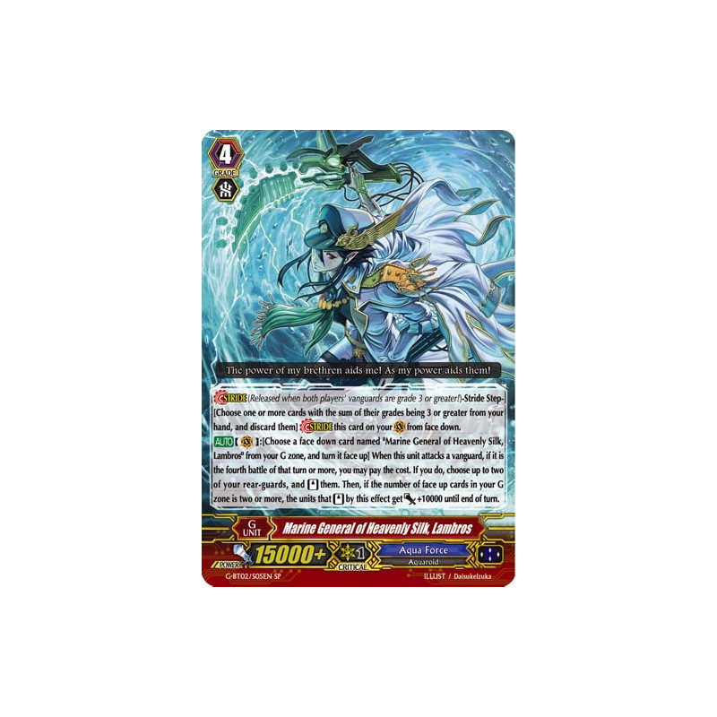 Vanguard_TCG_card_G-BT02_S05EN_SP_Marine_General_of_Heavenly_Silk_Lambros_Soaring_Ascent_of_Gale_Blossom