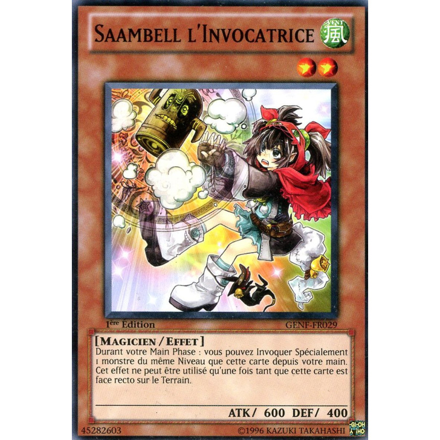 Yu-Gi-Oh TCG GENF-FR029 C Saambell l'Invocatrice La Force des Générations