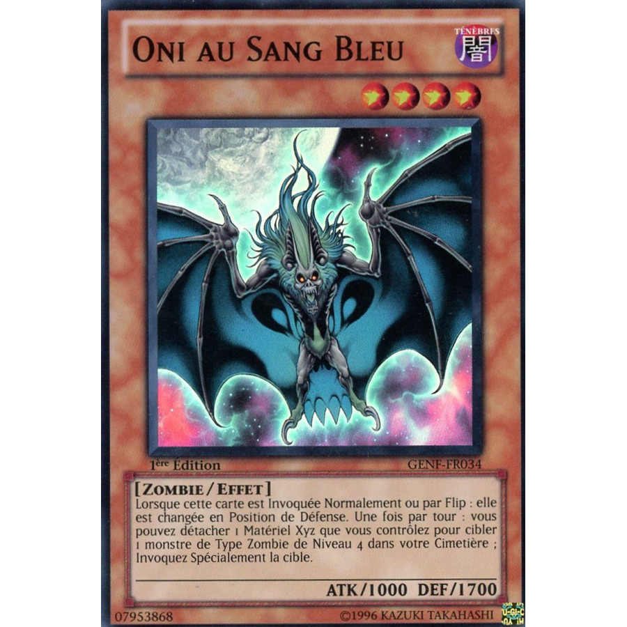 Yu-Gi-Oh TCG GENF-FR034 SR Oni au Sang Bleu La Force des Générations