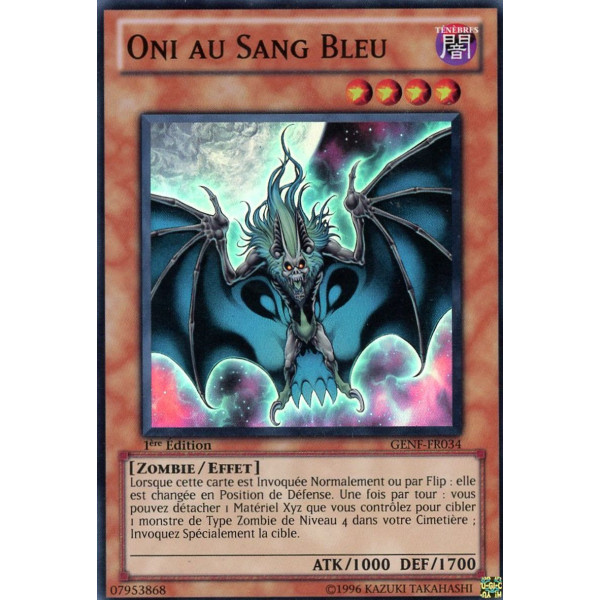 Yu-Gi-Oh TCG GENF-FR034 SR Oni au Sang Bleu La Force des Générations
