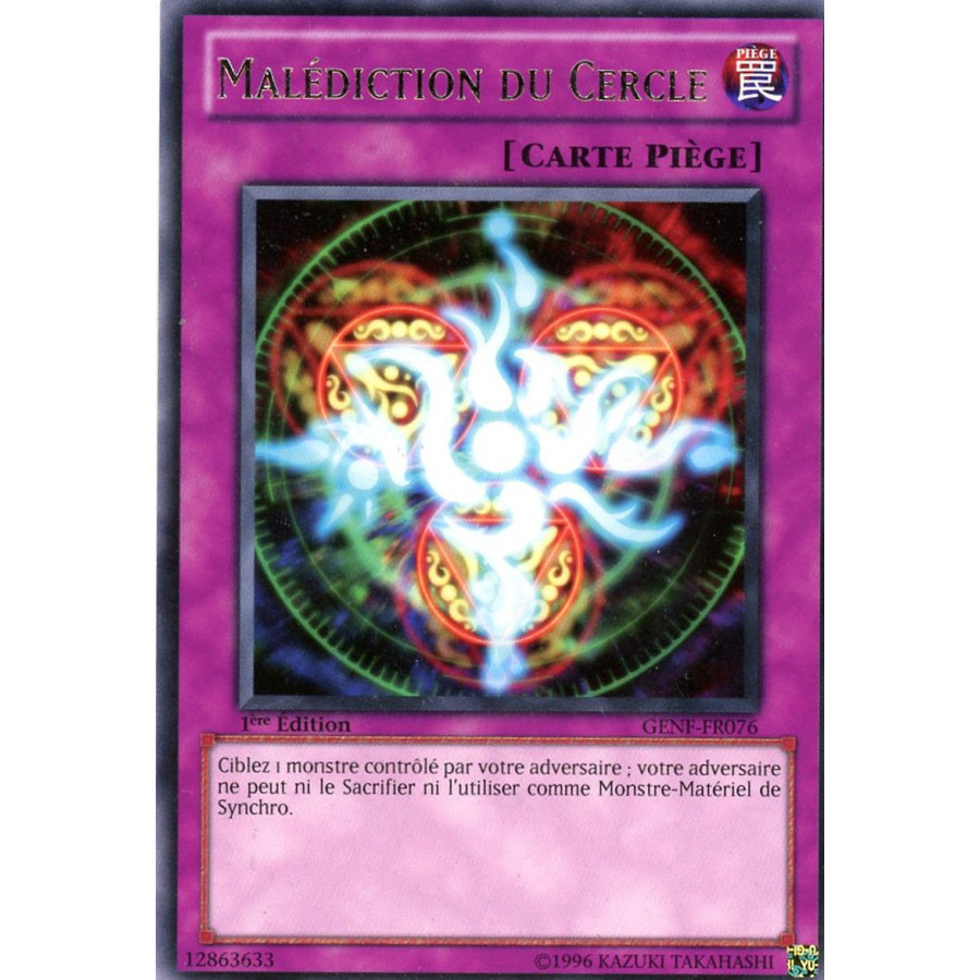 Yu-Gi-Oh TCG GENF-FR076 R Malédiction du Cercle La Force des Générations