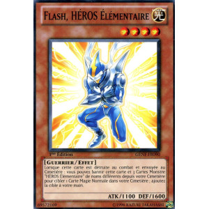 Yu-Gi-Oh TCG GENF-FR090 C Flash, HÉROS Élémentaire La Force des Générations